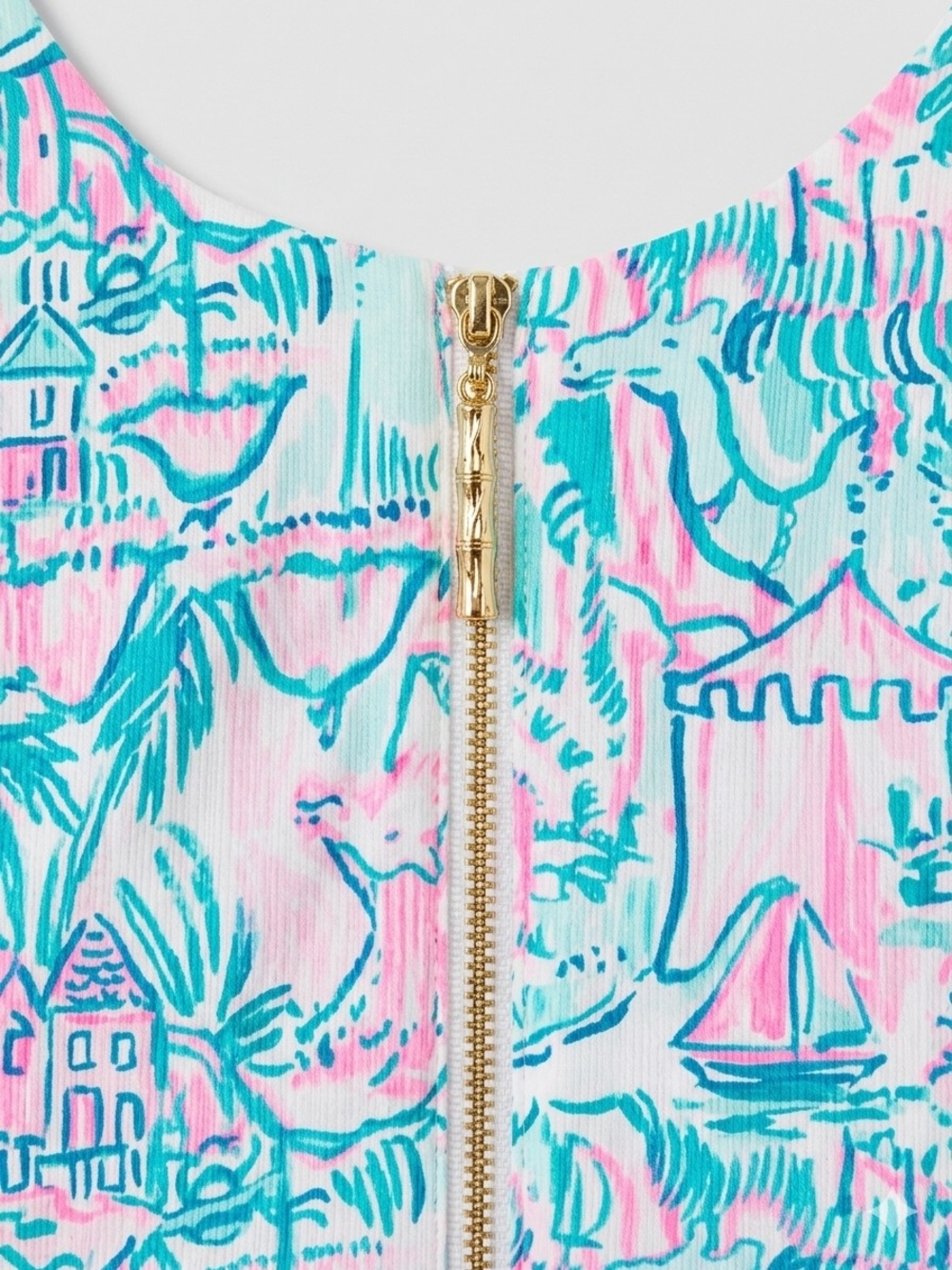 Lilly Pulitzer Mila Stretch Shift Dress Colorful Camelflage Size 16 NWT - Picture 2 of 7